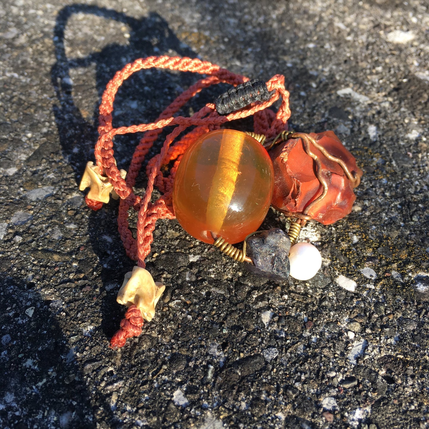 Talisman Amber Carneol mixed