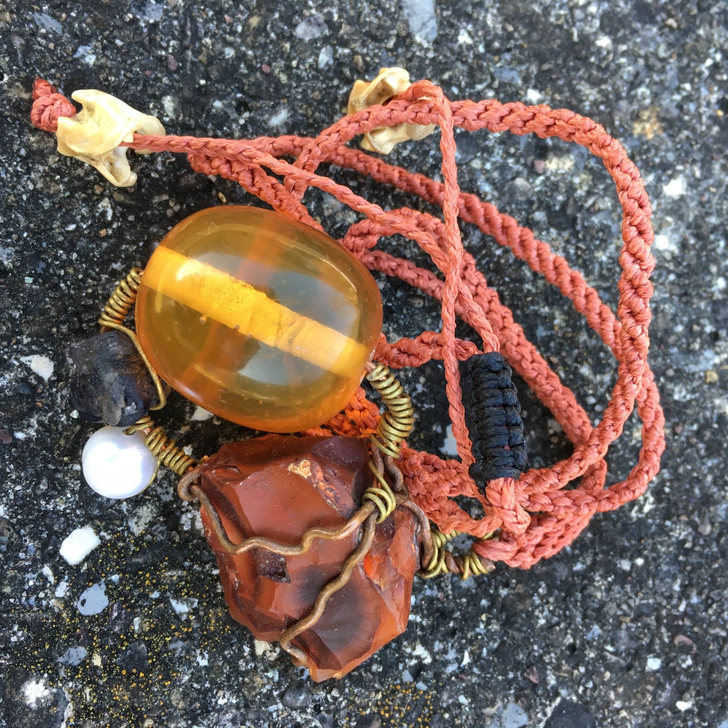 Talisman Amber Carneol mixed