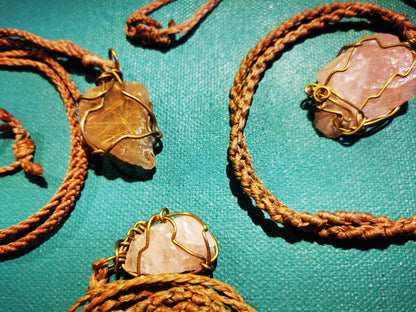 Rose- , Rutilquartz Talisman