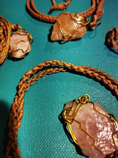 Rose- , Rutilquartz Talisman